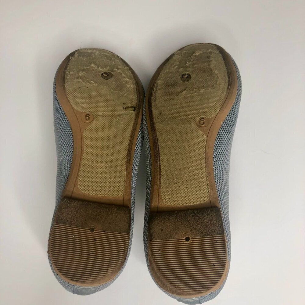 Danskin Knit Upper Ballet Flat, Size 6, Blue - Picture 6 of 6
